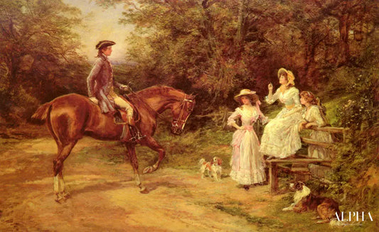 Une rencontre par le Stile - Heywood Hardy - Reproductions de tableaux et peintures haut de gamme