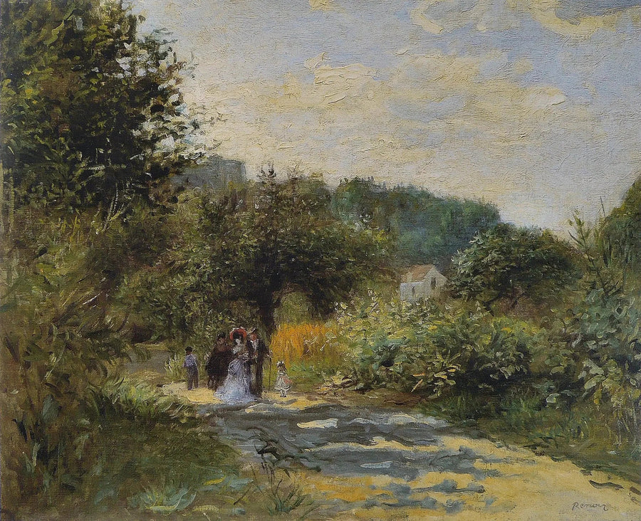 Une route à Louveciennes - Pierre-Auguste Renoir