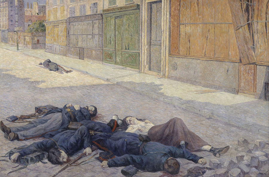 Une rue de Paris en mai 1871 - Maximilien Luce