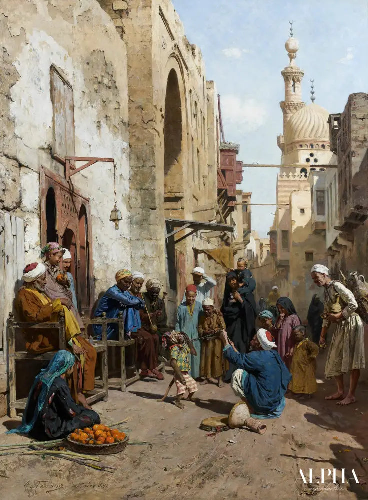 Une rue du Caire 1892 - Arthur von Ferraris Reproductions de tableaux à la peinture à l’huile