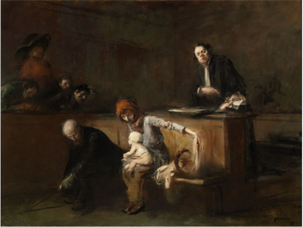 Une scène de tribunal - Jean-Louis Forain