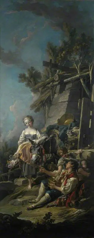 Une scène pastorale (’L’Offrande à la Villageoise’) - François Boucher - Alpha Reproduction