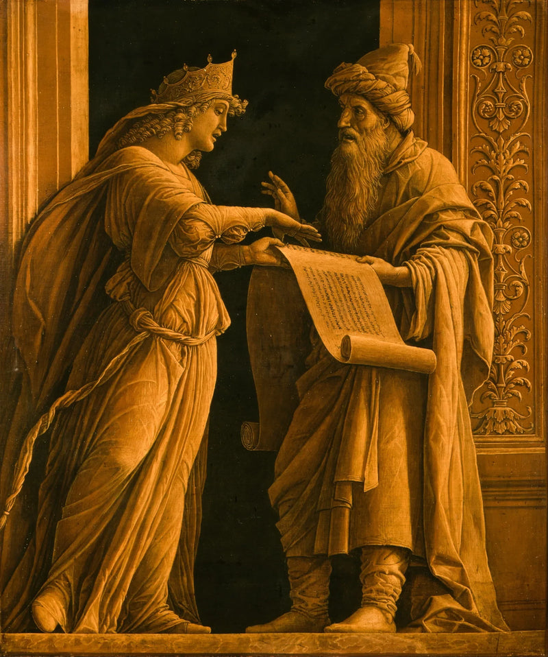 Une sibylle et un prophète - Andrea Mantegna