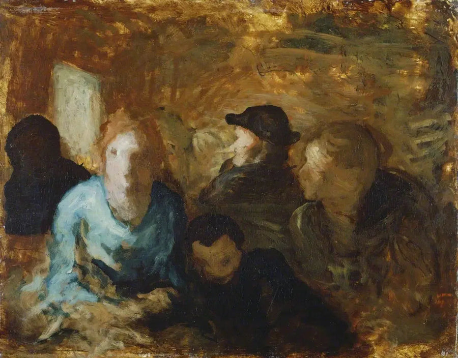 Une voiture de troisième classe - Honoré Daumier