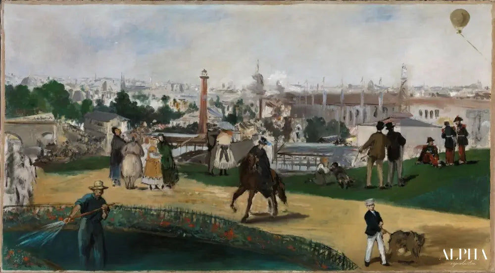 Une vue de l'Exposition universelle de 1867 à Paris - Edouard Manet - Reproductions de tableaux et peintures haut de gamme