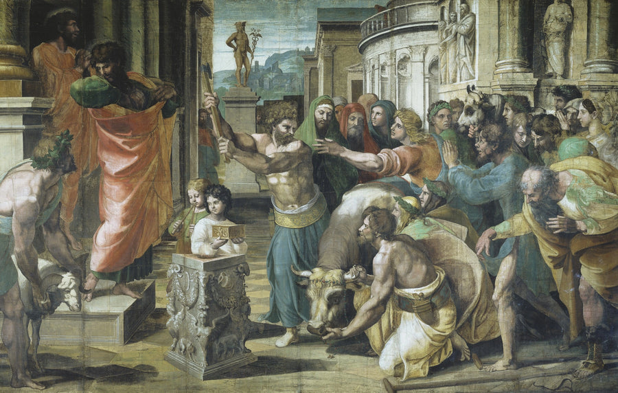 Le sacrifice de Lystre - Raphaël Sanzio
