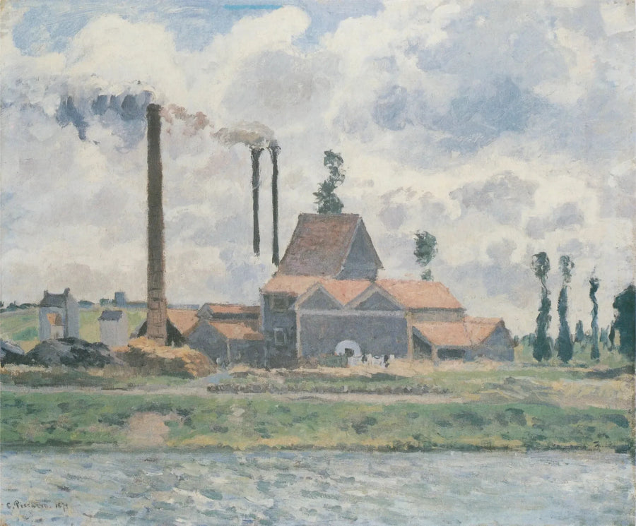 Usine à Saint-Ouen-l'Aumône - Camille Pissarro