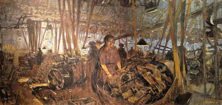 Usine de fabrication d'armement à Lyon : les tours - Édouard Vuillard