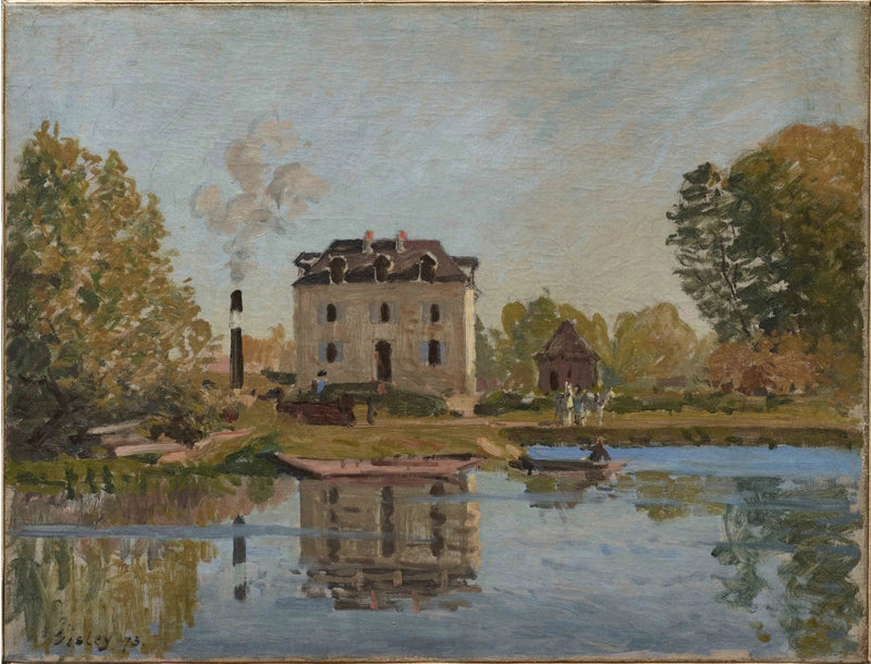 Usine sur les bords de la Seine, Bougival - Alfred Sisley
