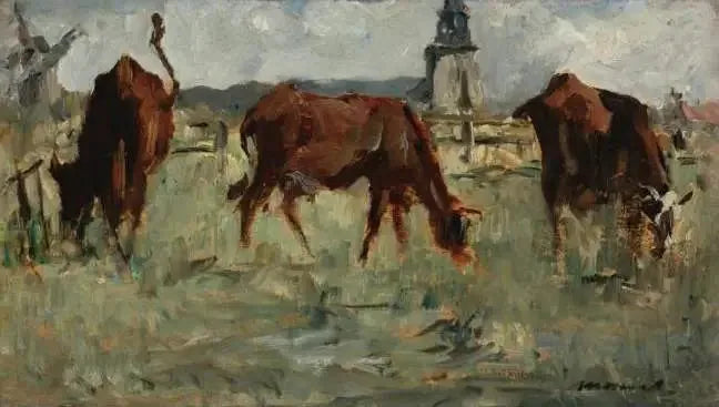 Vaches au pâturage - Édouard Manet