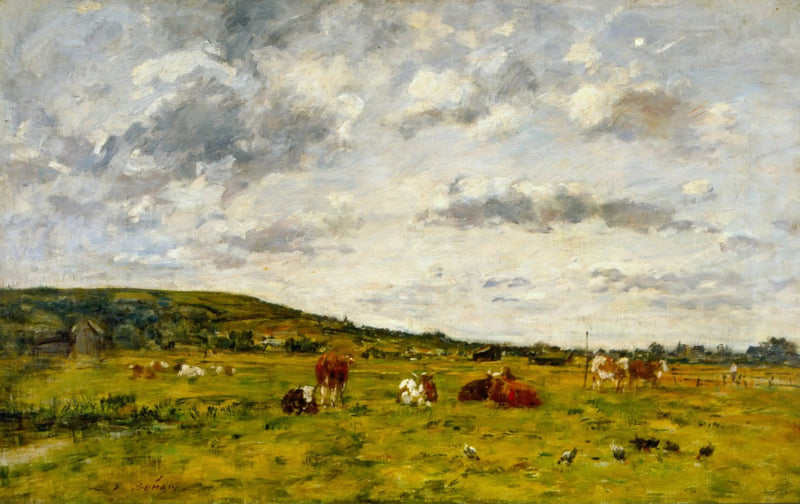 Vaches au pâturage - Eugène Boudin