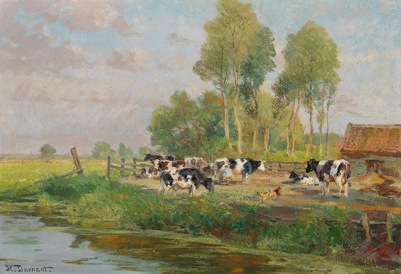 Vaches au pâturage - Hugo Darnaut