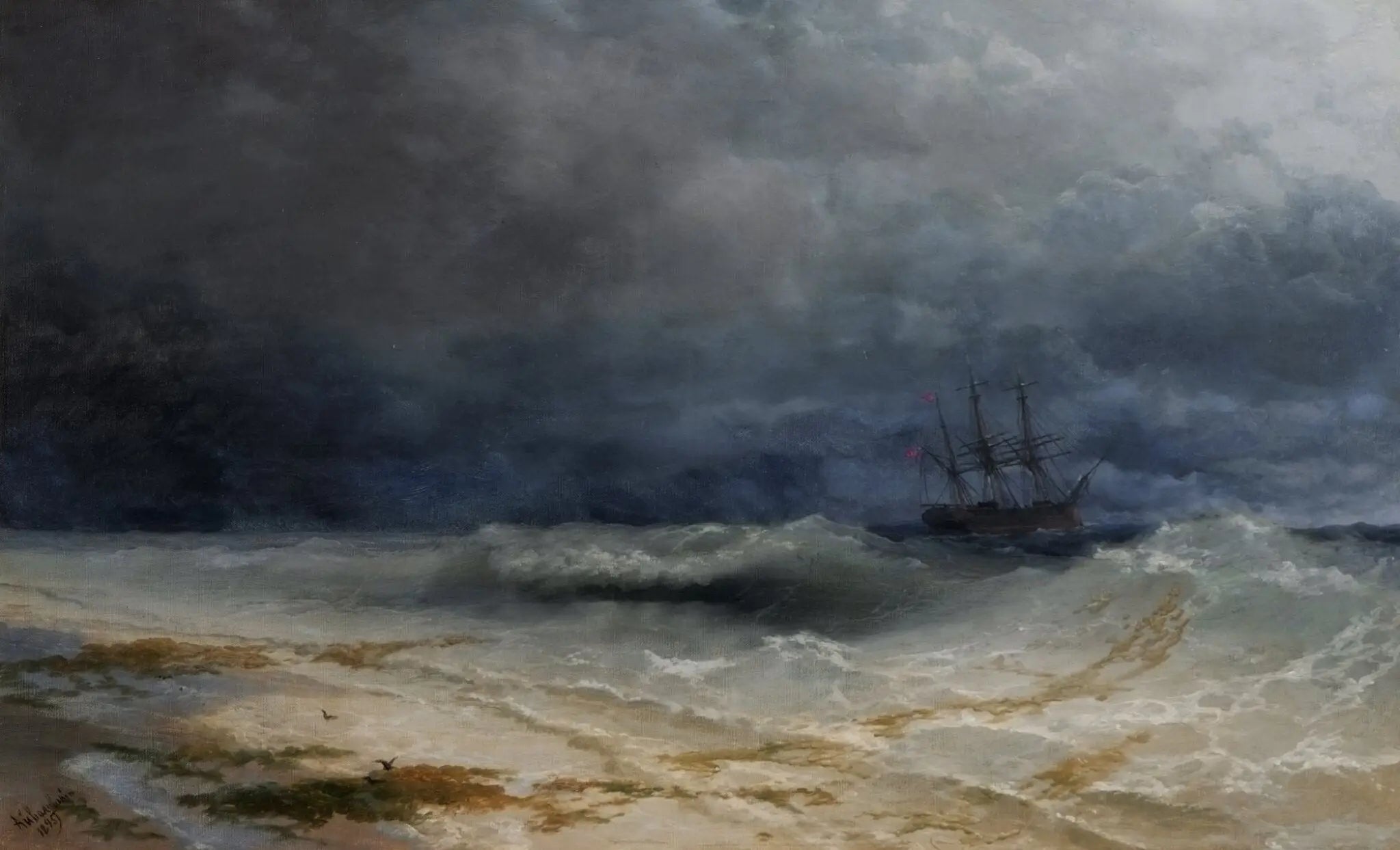 Vague déferlante - Ivan Aïvazovski - Alpha Reproduction