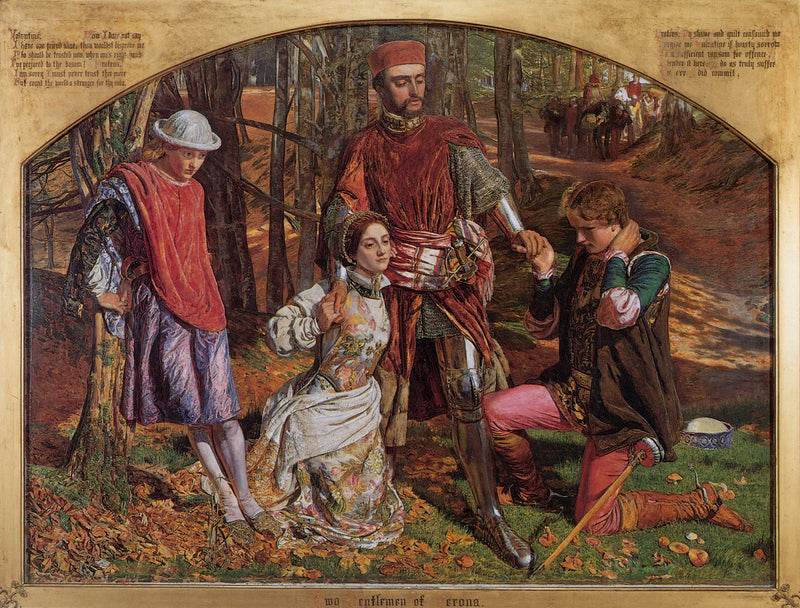 Valentine sauve Sylvia de Protée - William Holman Hunt