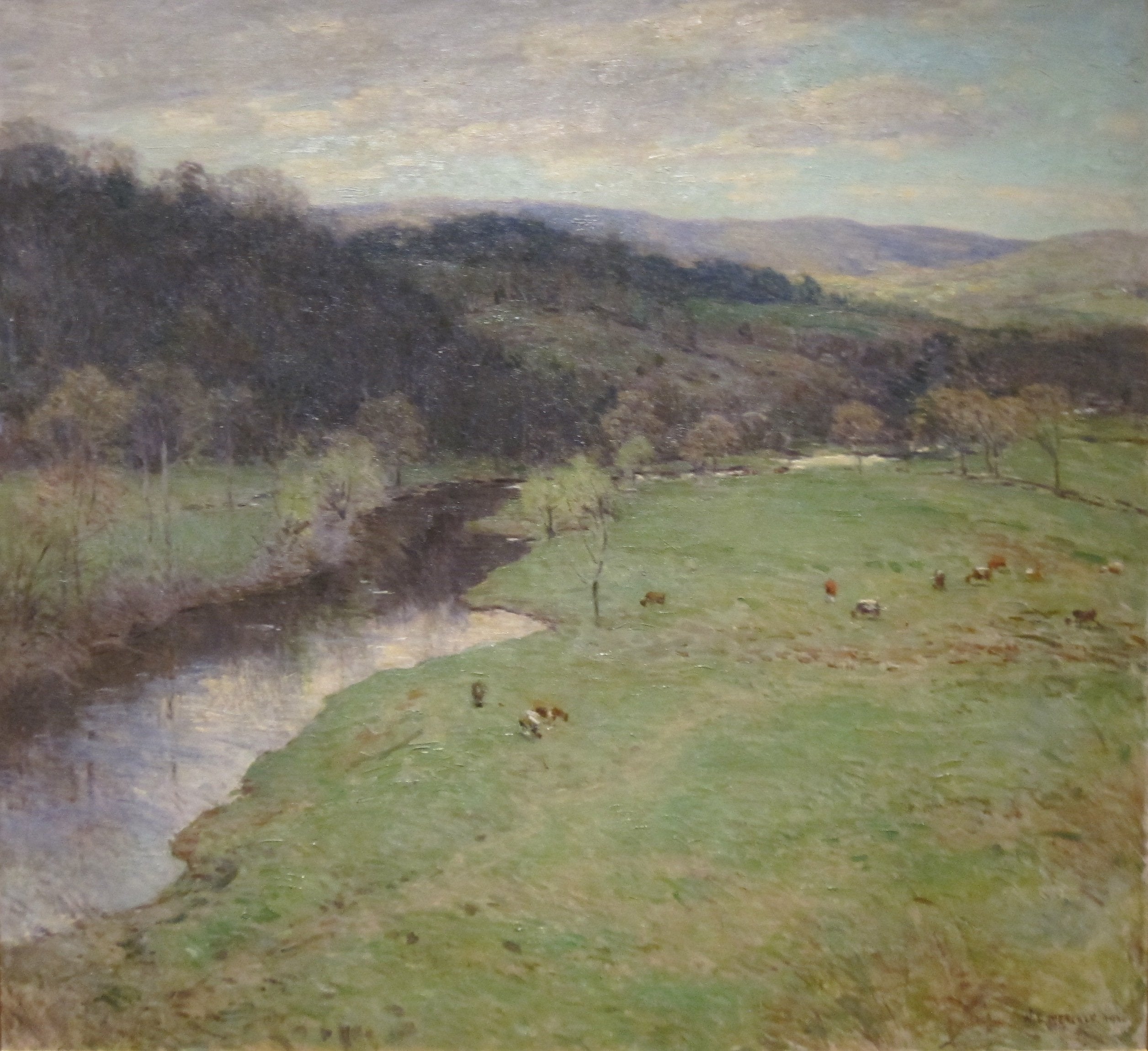 Vallée au printemps - Willard Metcalf