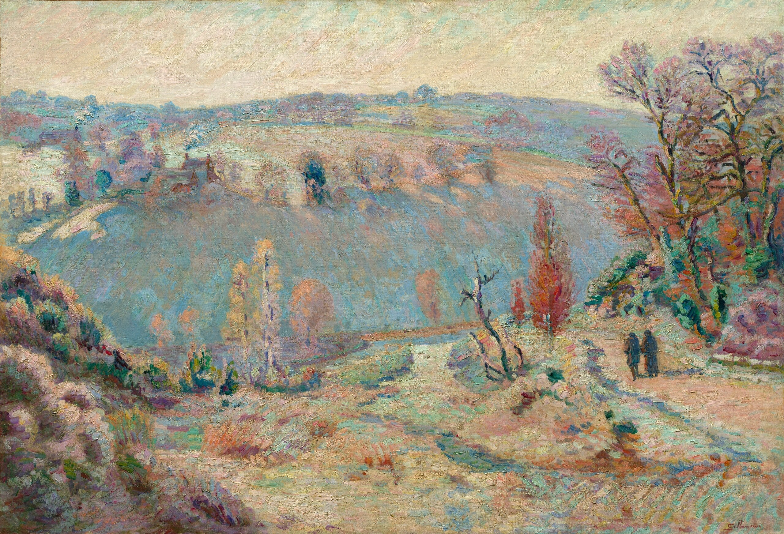Vallée de la Sédelle à Pont Charraud : Gelée blanche - Armand Guillaumin