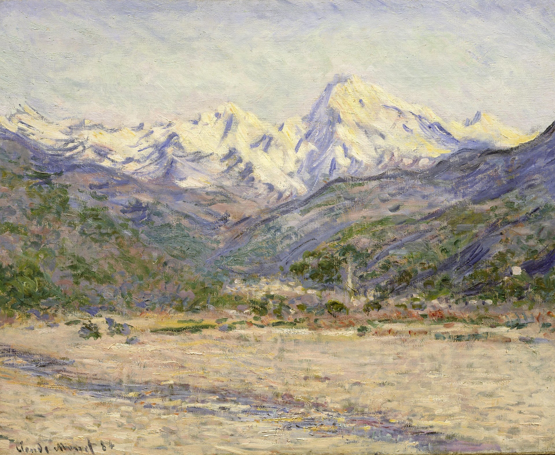 La Vallée de la Nervia W881 de Claude Monet – Metropolitan Museum 30.95.251