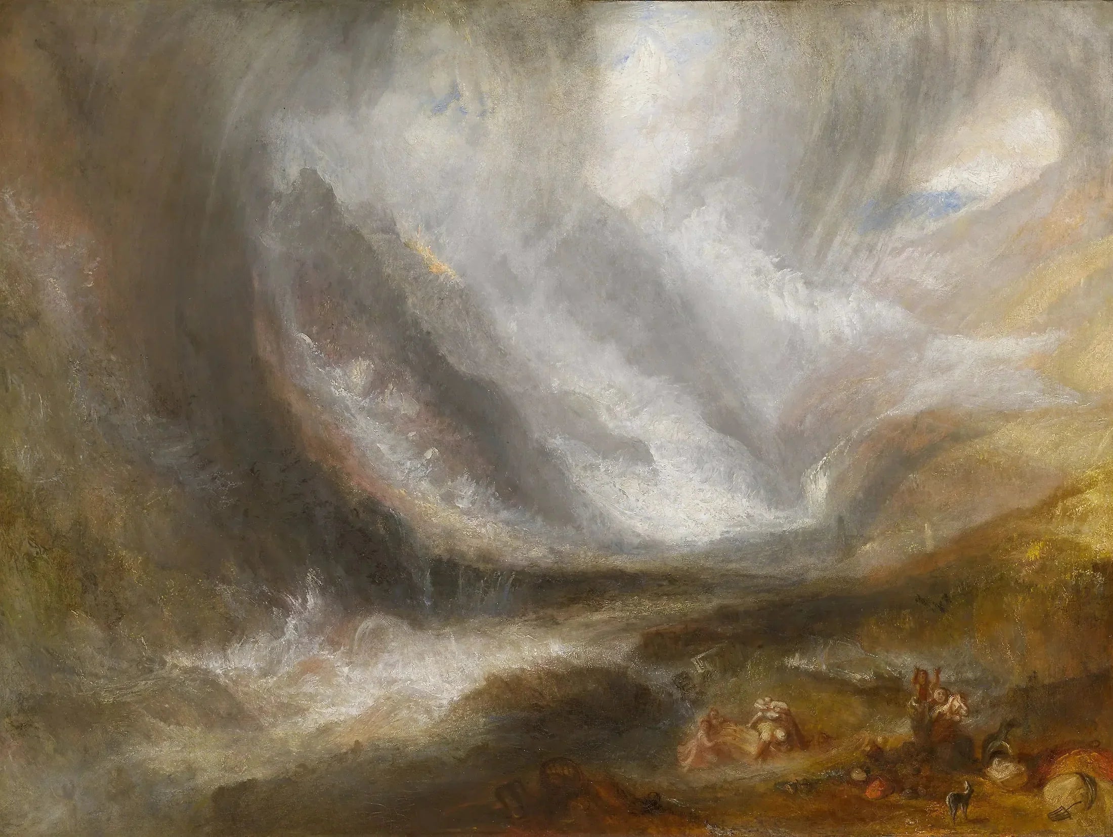 Valley of Aosta: Snowstorm, Avalanche, and Thunderstorm - J. M. W. Turner image 1 reproduction réalisée par Alpha Reproduction