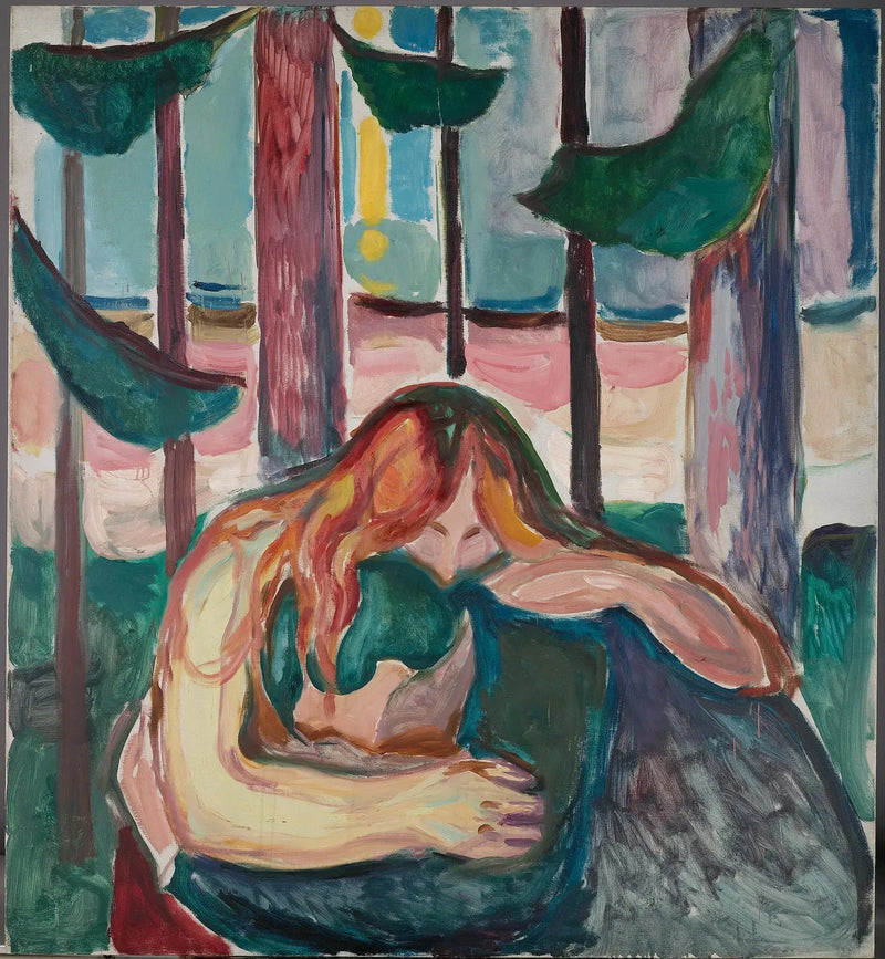 Vampire dans la forêt - Edvard Munch