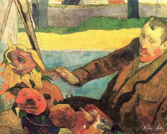 Van Gogh peignant des tournesols - Paul Gauguin - Reproductions de tableaux et peintures haut de gamme