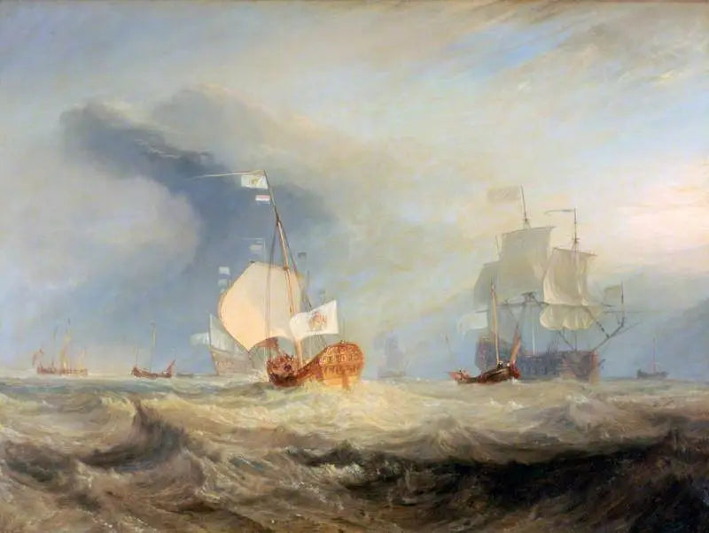 Van Tromp's Barge Entering the Texel, 1645 - J. M. W. Turner
