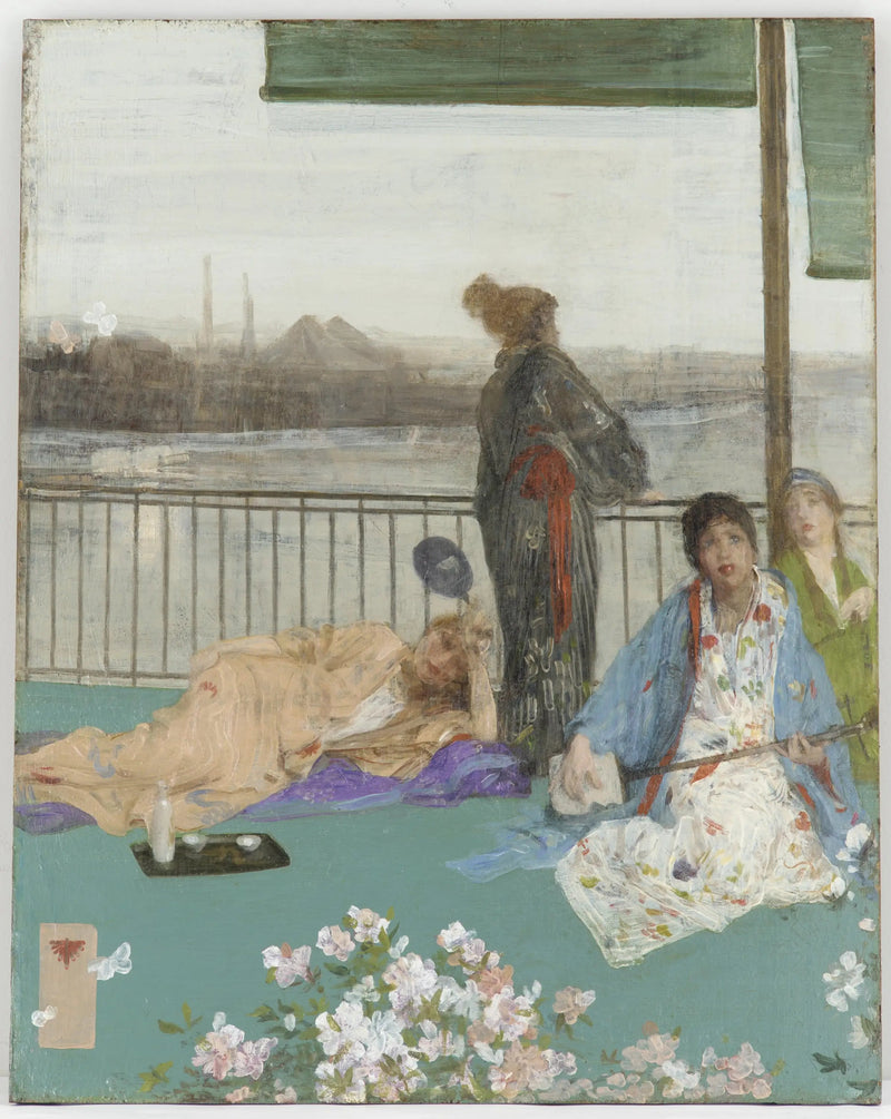 Variations de couleur de chair et de vert — Le Balcon - James Abbott McNeill Whistler