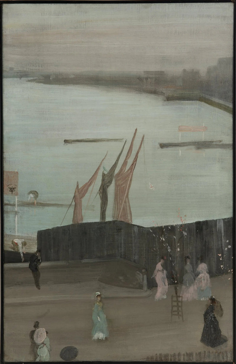 Variations en rose et gris : Chelsea - James Abbott McNeill Whistler