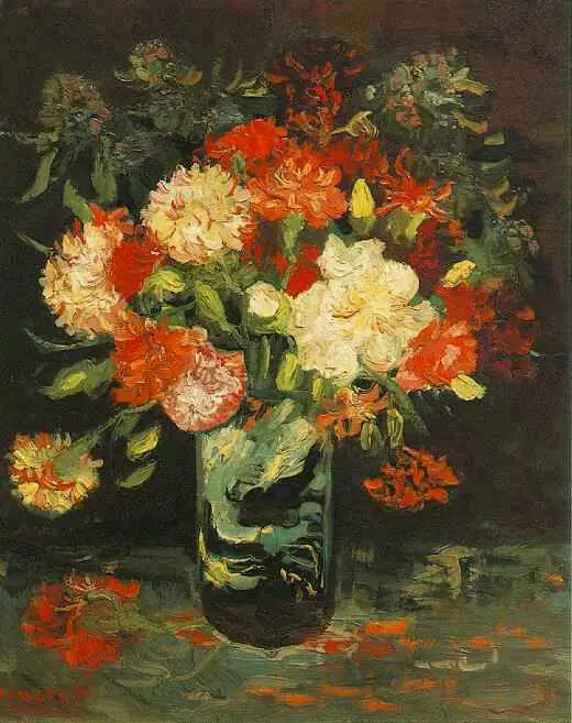 Vase aux œillets - Vincent van Gogh