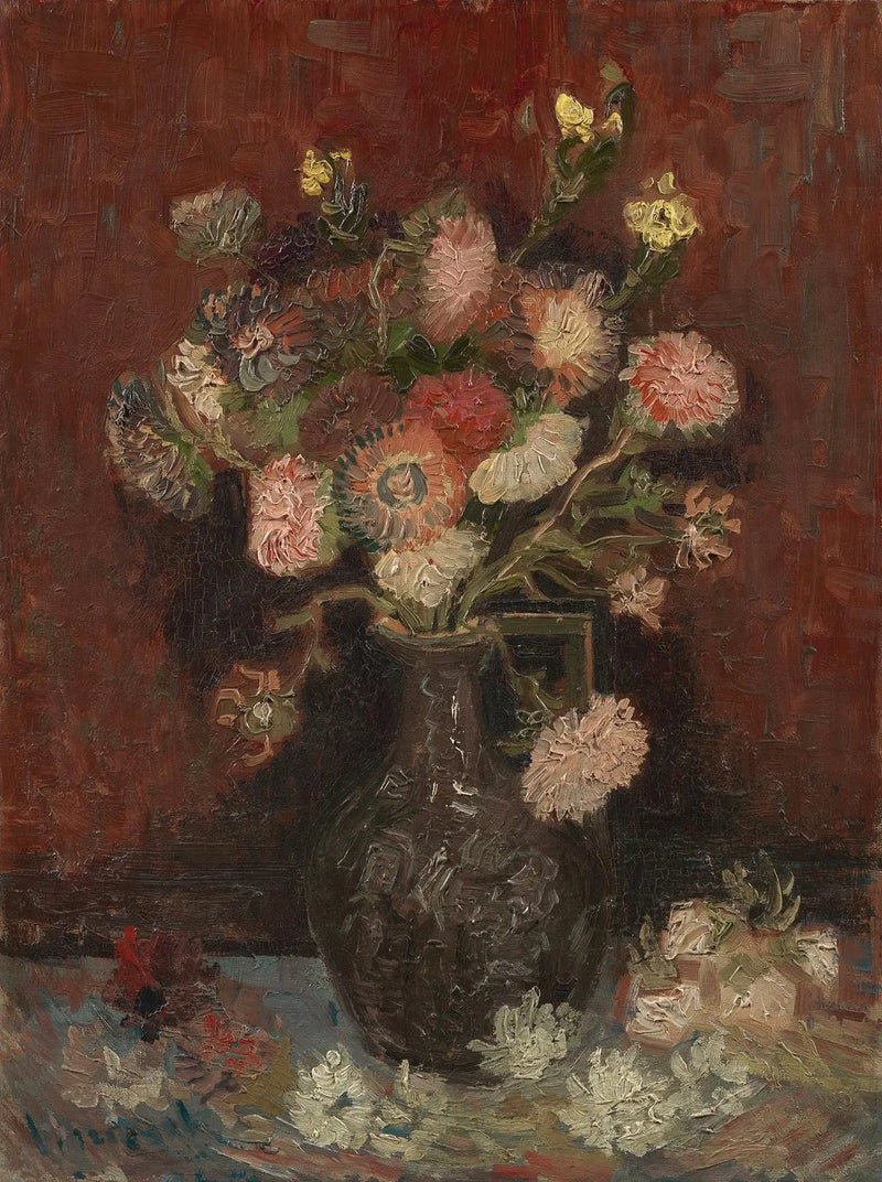 Vase avec asters chinois et glaïeuls - Vincent van Gogh