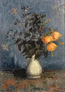Vase blanc avec roses et autres fleurs - Vincent van Gogh