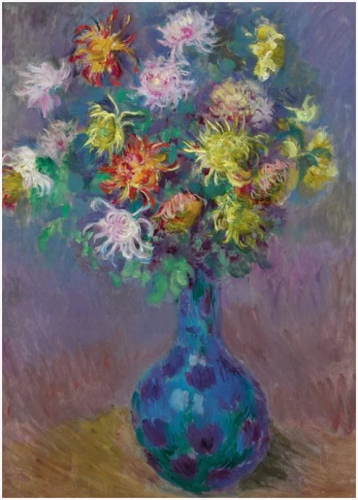Vase de chrysanthèmes W812 – Claude Monet