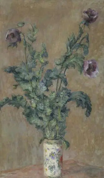 Vase de pavots - Claude Monet