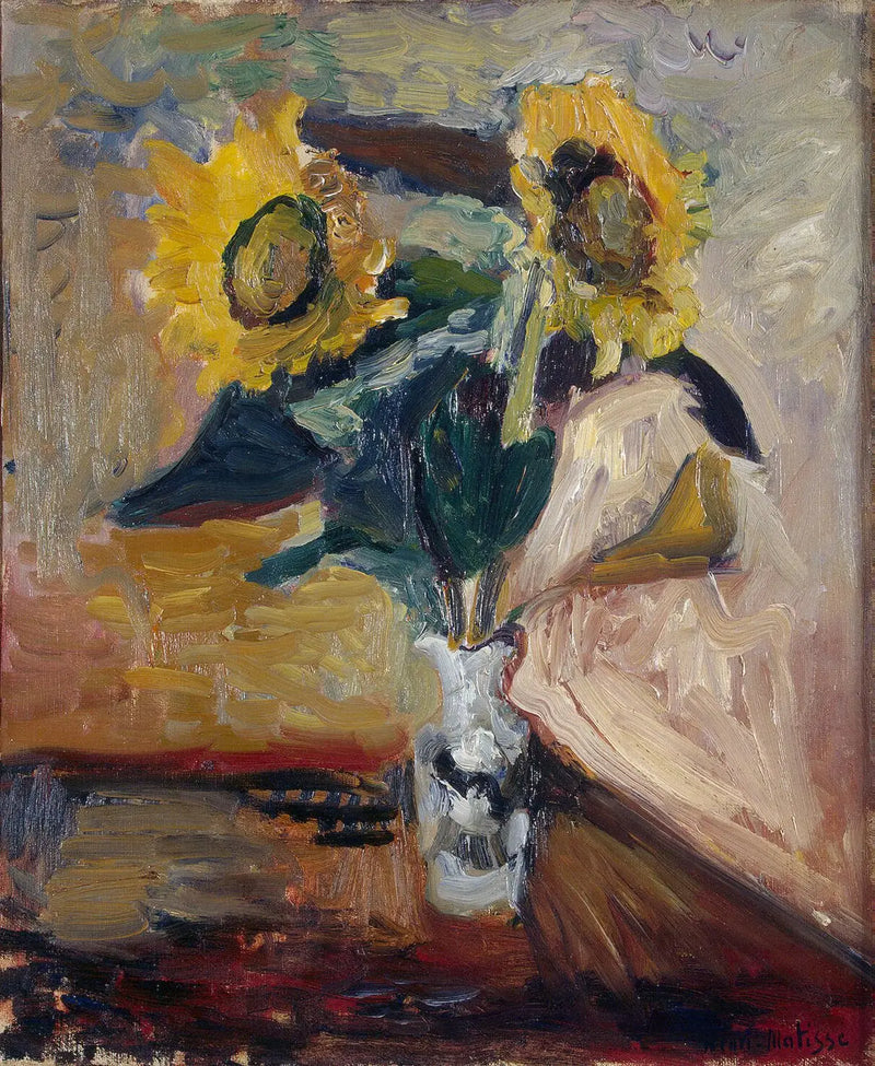 Vase de tournesols - Henri Matisse