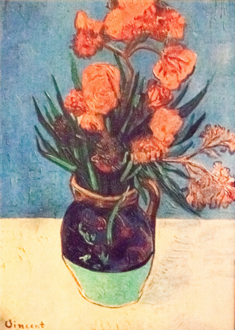 Vase aux lauriers roses, F594 – Vincent van Gogh