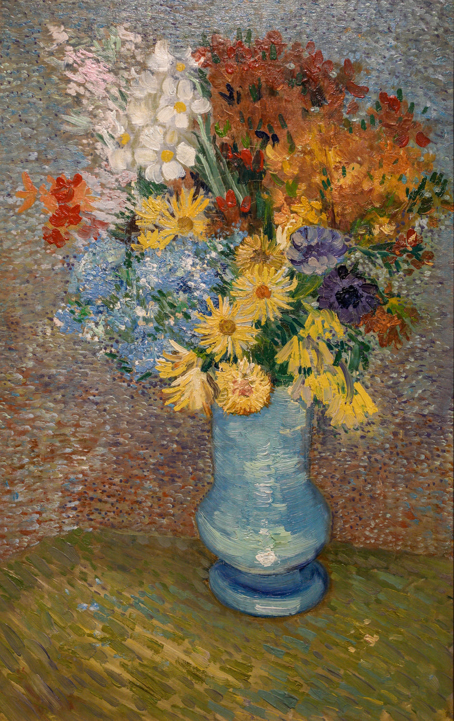 Vase avec marguerites et anémones, F323 – Van Gogh