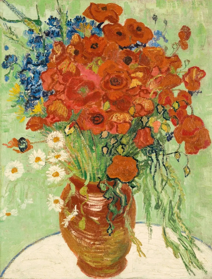 Vase aux marguerites et coquelicots – Vincent van Gogh