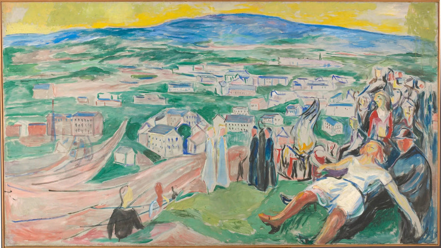 Veille de la nuti du milieu de l'été - Edvard Munch
