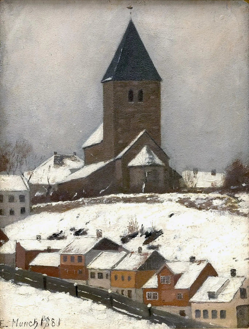 Veille Église d'Aker - Edvard Munch