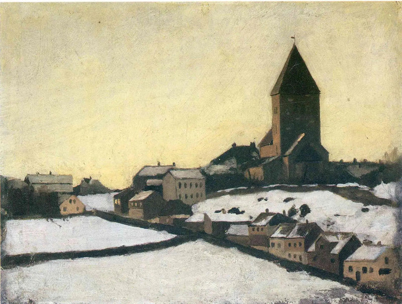 Veille Église d'Aker - Edvard Munch