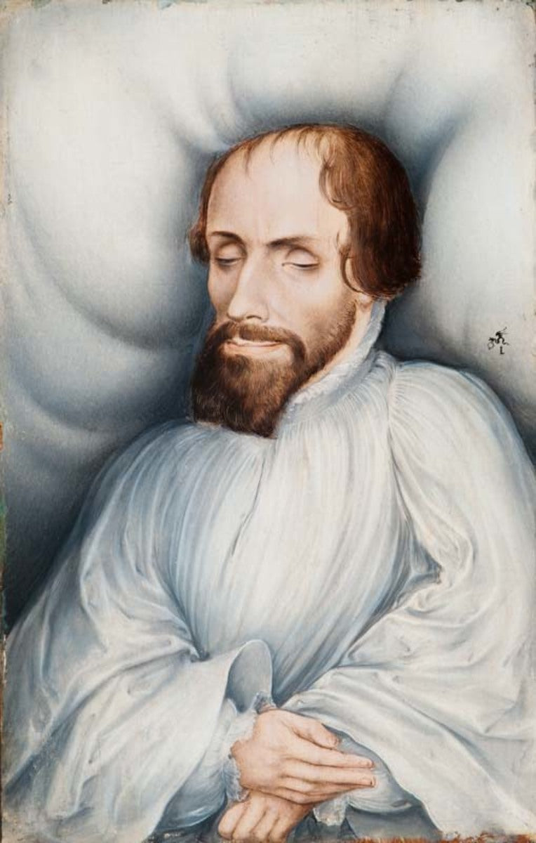 Veit Dietrich sur son lit de mort - Lucas Cranach the Elder