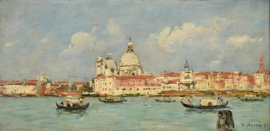 Venise. La douane et Notre-Dame-de-la-Salute - Eugène Boudin