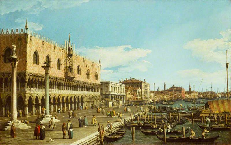 Venise : la Riva degli Schiavoni - Canaletto