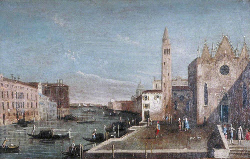 Venise : le Grand Canal vers le sud depuis Santa Maria della Carità vers le Bacino di San Marco - Francesco Guardi