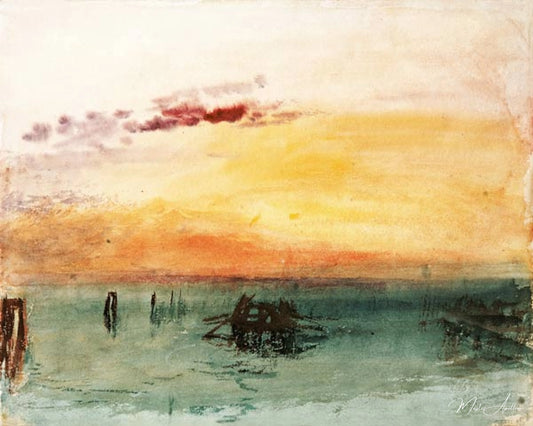 Venise vue de Fusina - William Turner - Reproductions de tableaux et peintures haut de gamme