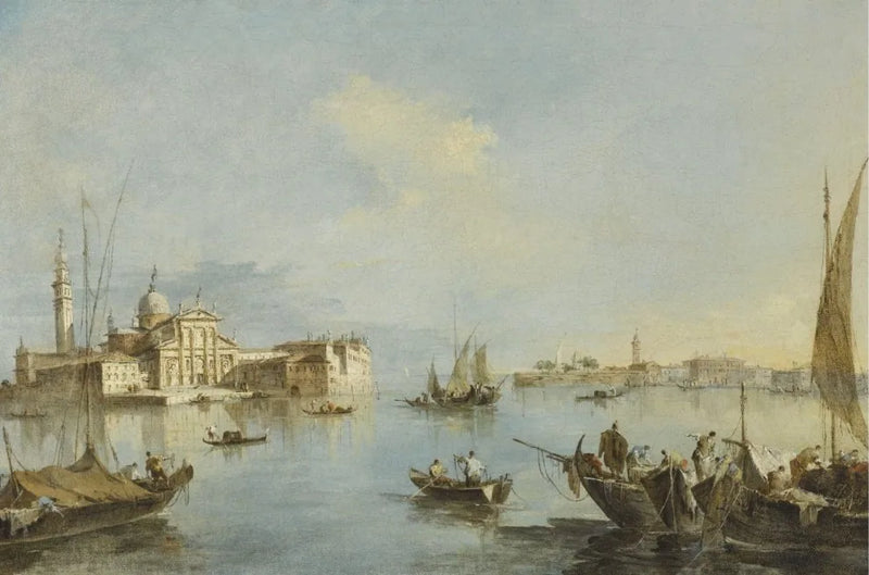 Venise, vue de l'église de San Giorgio Maggiore avec la fin de la Giudecca - Francesco Guardi