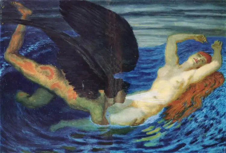 Vent et vagues - Franz Von Stuck
