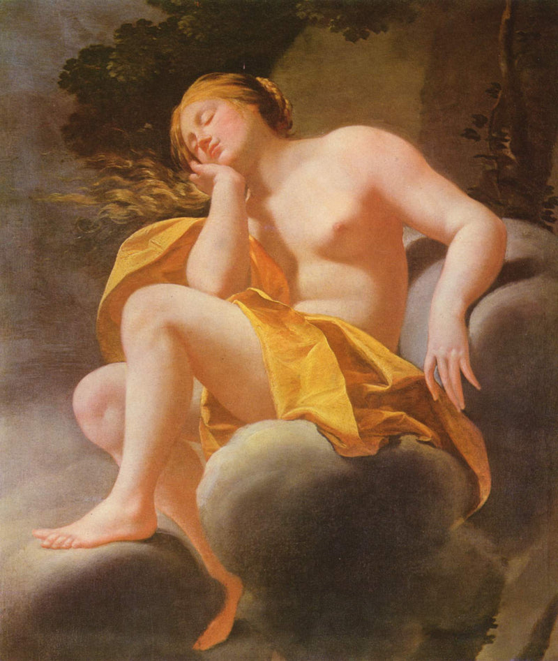Vénus dormant sur les nuages - Simon Vouet