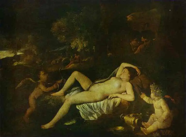 Vénus dormante avec l'Amour - Nicolas Poussin