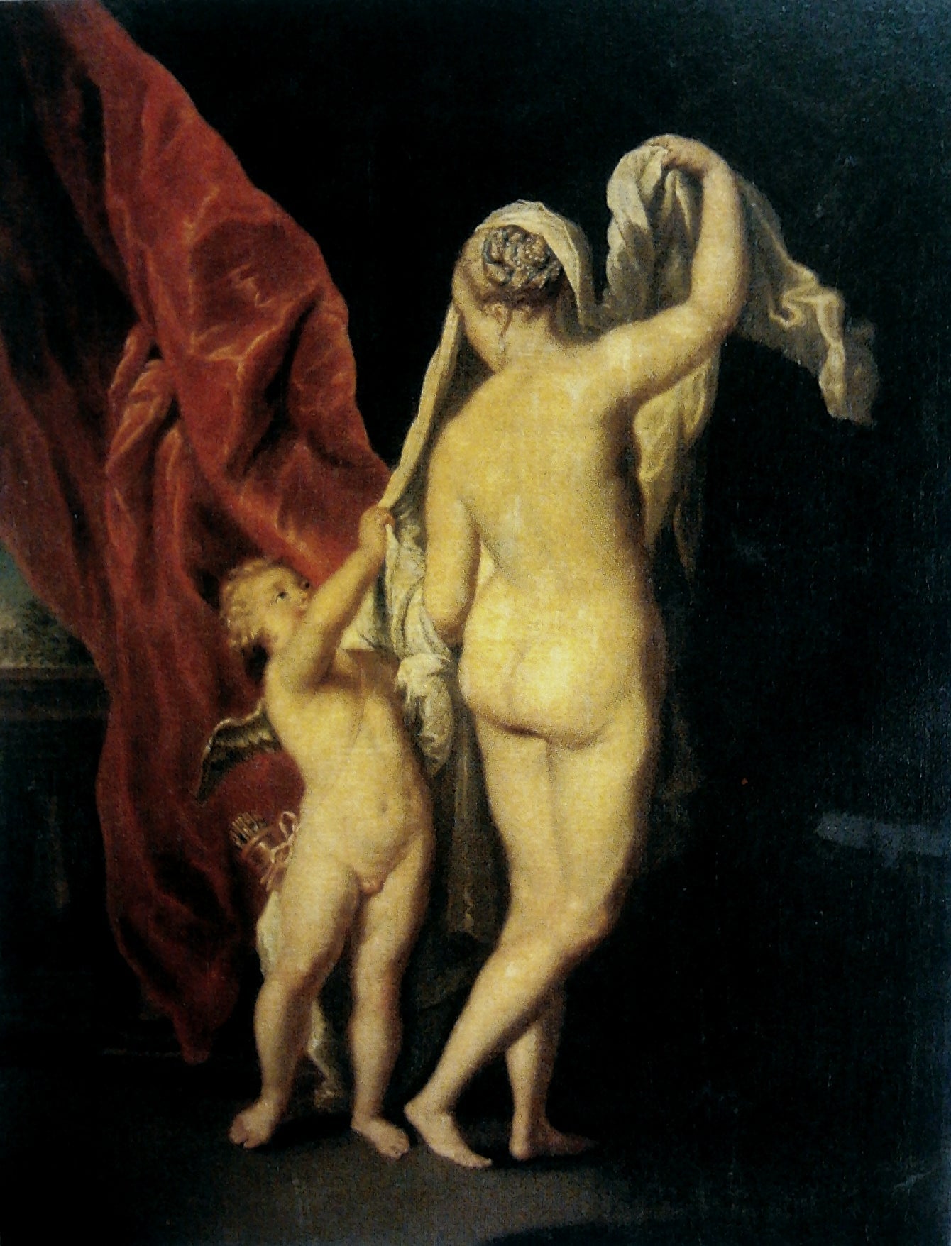 Vénus et Cupidon. - Anton Raphael Mengs - Alpha Reproduction