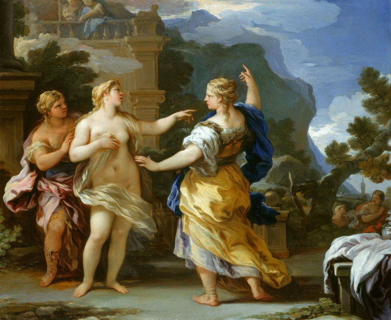 Vénus punit Psyché avec une tâche - Luca Giordano